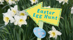 Easter egg hunt sign